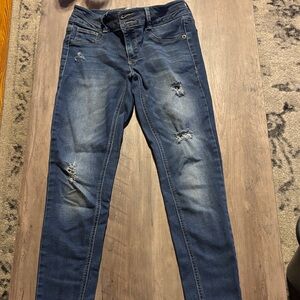 Distressed Blue girls Jeans